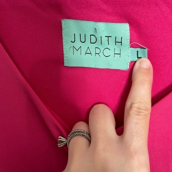 Judith March Hot Pink Tassel Dress Large - Picture 4 of 7